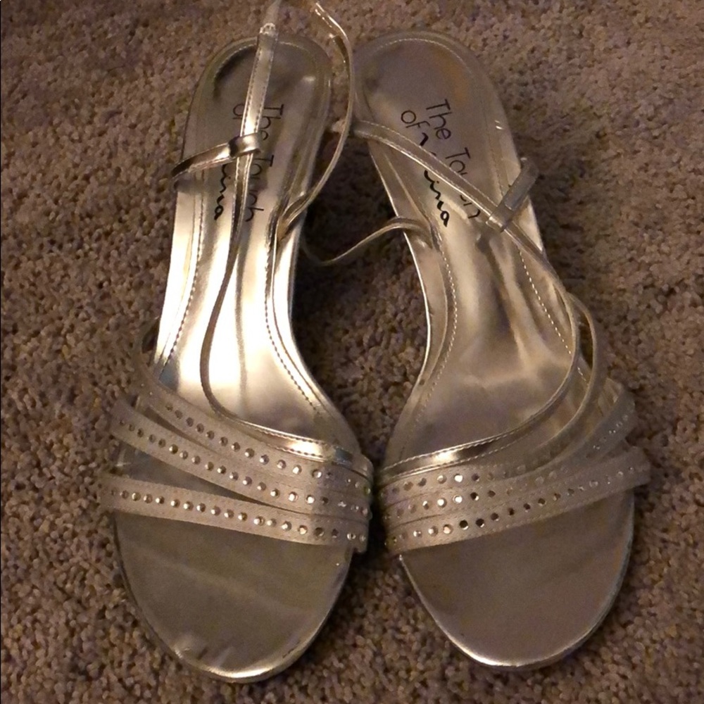 silver heels